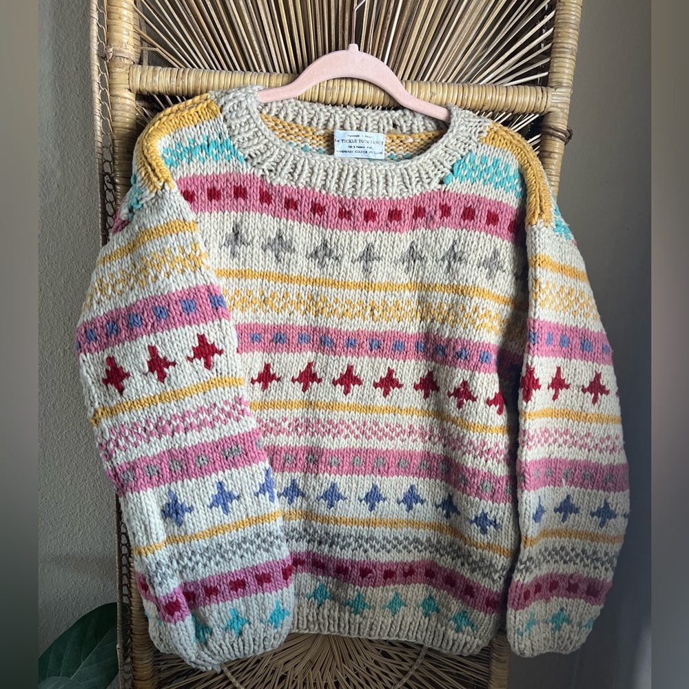 Vintage Multicolor Striped Sweater